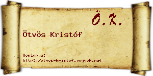 Ötvös Kristóf névjegykártya